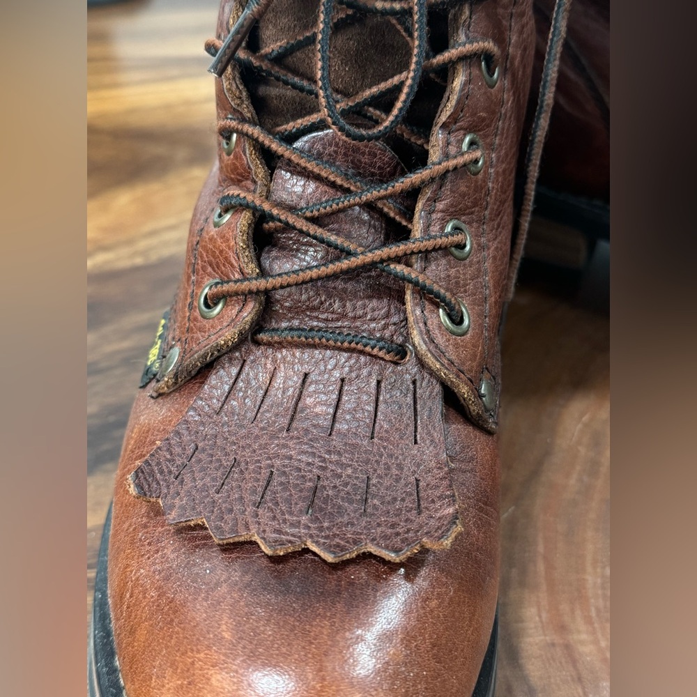 AU TEC vintage Brown Leather Women’s  Boots size 8 - Picture 8 of 13
